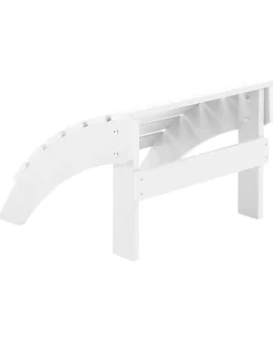 Beliani Puutarhatuoli Rahilla Valkoinen Adirondack Online