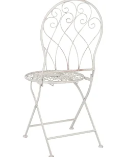 Beliani Puutarhatuoli Rauta Luonnonvalkoinen 2 Kpl Stiffe Discount