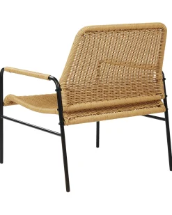 Beliani Puutarhatuoli Rottinki Luonnonvari 2 Kpl Prasimo Fashion