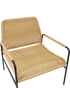 Beliani Puutarhatuoli Rottinki Luonnonvari 2 Kpl Prasimo Fashion