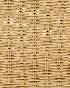 Beliani Puutarhatuoli Rottinki Luonnonvari 2 Kpl Prasimo Fashion