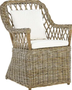 Beliani Puutarhatuoli Rottinki Luonnonvari Maros Store