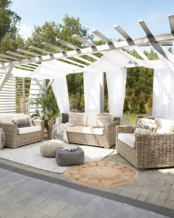 Beliani Puutarhatuoli Rottinki Luonnonvari 2 Kpl Ardea Cheap