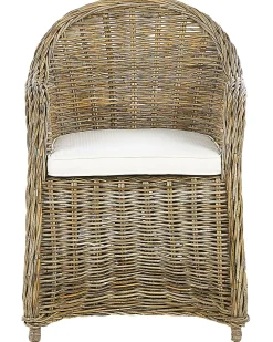 Beliani Puutarhatuoli Rottinki Luonnonvari 2 Kpl Susua Best Sale