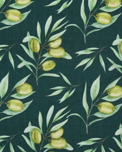 Beliani Puutarhatuoli Vaalea Akasiapuu Vaihtokangas 2 Kpl Harmaa/Oliivikuvio 2 Kpl Cine New