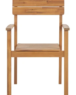 Beliani Puutarhatuoli Vaalea Akasiapuu 4 Kpl Fornelli Cheap