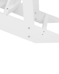 Beliani Puutarhatuoli Valkoinen Adirondack Best