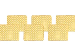 Beliani Puutarhatuolin Pehmuste Keltainen 6 Kpl Tolve Fashion