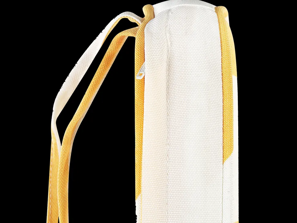 Beliani Puutarhatuolin Pehmuste Keltainen/Valkoinen 37 X 34 Cm 2 Kpl Terni Sale