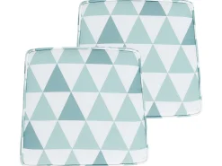 Beliani Puutarhatuolin Pehmuste Vaaleansininen 37 X 34 Cm 2 Kpl Terni Outlet