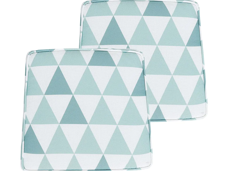 Beliani Puutarhatuolin Pehmuste Vaaleansininen 37 X 34 Cm 2 Kpl Terni Outlet