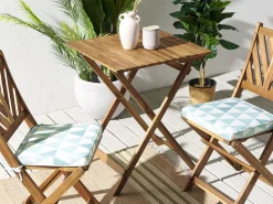 Beliani Puutarhatuolin Pehmuste Vaaleansininen 37 X 34 Cm 2 Kpl Terni Outlet