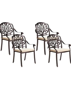 Beliani Puutarhatuolisetti, 4Kpl Ruskea Ancona Clearance