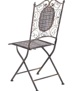 Beliani Puutarhatuolit 2Kpl Metallinen Musta Bormio Store