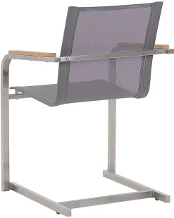 Beliani Puutarhatuolit 2Kpl Setti Harmaa Cosoleto New