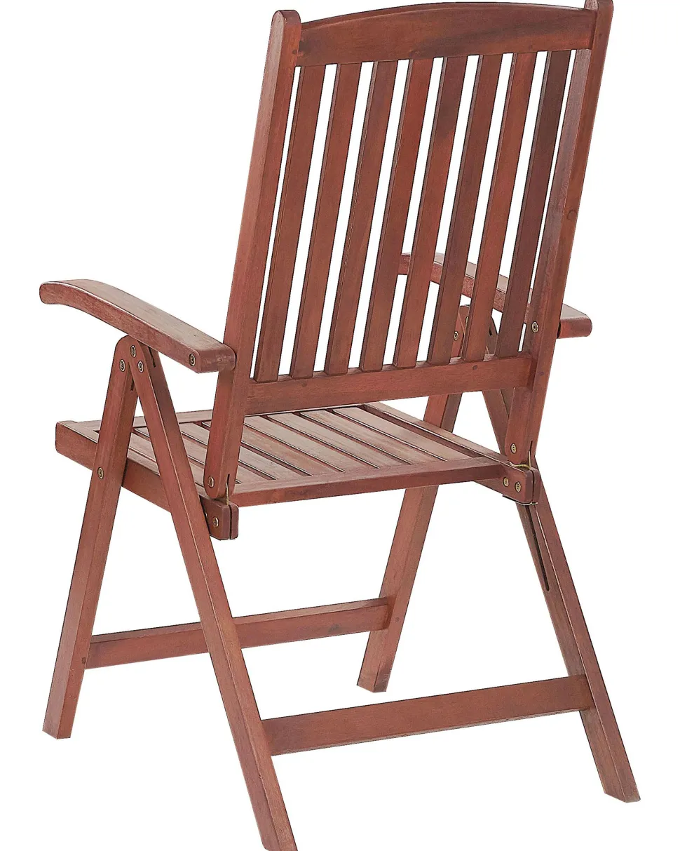 Beliani Puutarhatuolit 6Kpl Setti Luonnonvalkoisilla Pehmusteilla Toscana Best