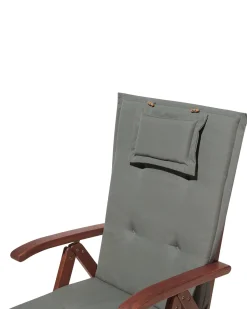 Beliani Puutarhatuolit 6Kpl Setti Harmailla Pehmusteilla Toscana Shop