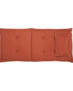 Beliani Puutarhatuolit 2Kpl Terrakotan Varisilla Pehmusteilla Java Shop