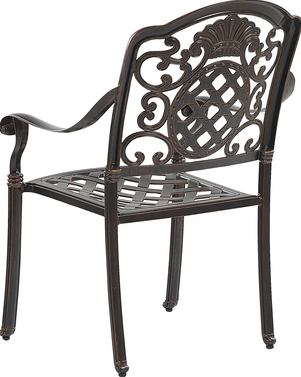 Beliani Puutarhatuolit Tummanruskeat, Alumiinia, 4Kpl Setti Salento Online