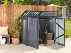 Beliani Puutarhavaja Teras Grafiitinharmaa 158 X 134 Cm Moena Outlet