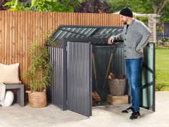 Beliani Puutarhavaja Teras Grafiitinharmaa 158 X 134 Cm Moena Outlet