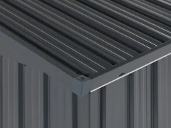 Beliani Puutarhavaja Teras Grafiitinharmaa 158 X 134 Cm Moena Outlet