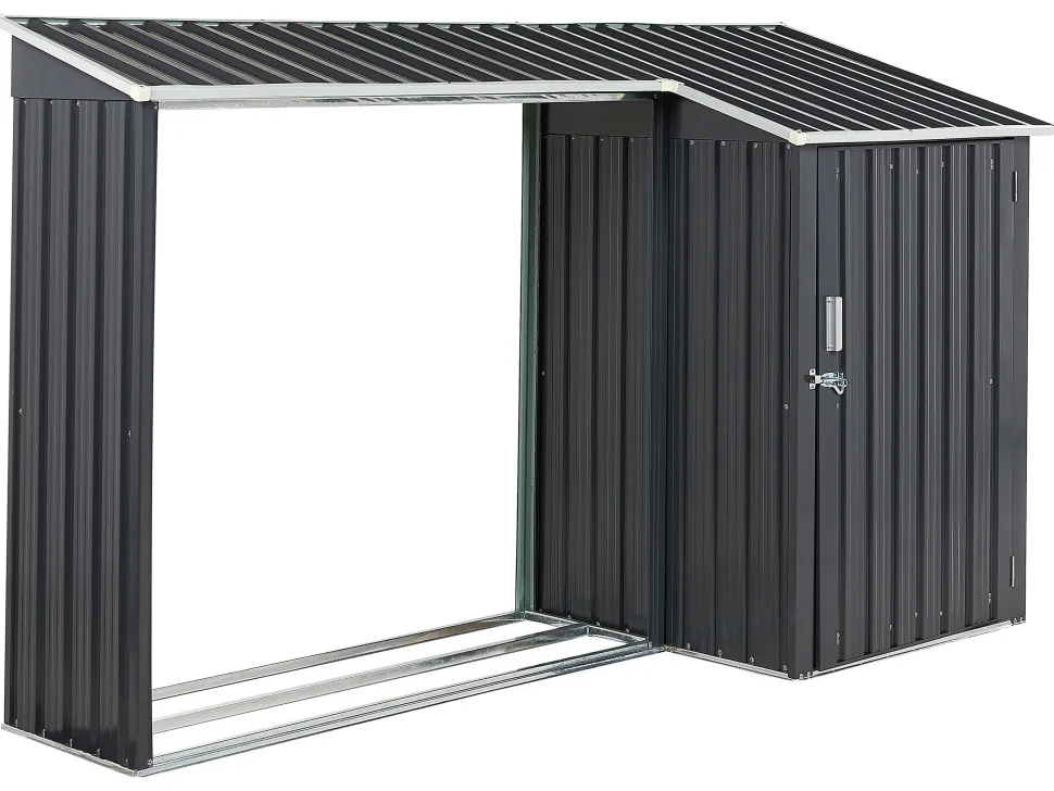 Beliani Puutarhavaja Teras Grafiitinharmaa 270 X 158 Cm Aosta Best Sale