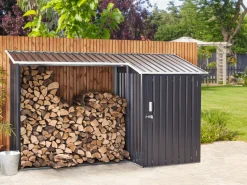 Beliani Puutarhavaja Teras Grafiitinharmaa 270 X 158 Cm Aosta Best Sale