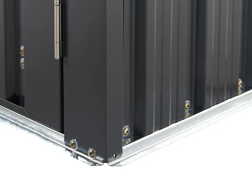 Beliani Puutarhavaja Teras Grafiitinharmaa 270 X 158 Cm Aosta Best Sale