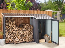 Beliani Puutarhavaja Teras Grafiitinharmaa 270 X 158 Cm Aosta Best Sale