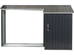 Beliani Puutarhavaja Teras Grafiitinharmaa 270 X 158 Cm Aosta Best Sale