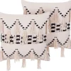 Beliani Puuvillainen Beige/Musta Tyynysetti 2 Kpl 45 X 45 Cm Thondi New