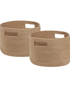 Beliani Puuvillakori Luonnonvari 30 Cm 2 Kpl Chiniot Discount