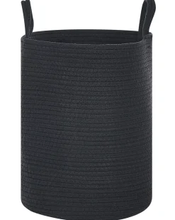 Beliani Puuvillakori Musta 34 Cm 2 Kpl Saryk Outlet