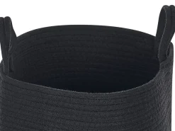 Beliani Puuvillakori Musta 34 Cm 2 Kpl Saryk Outlet