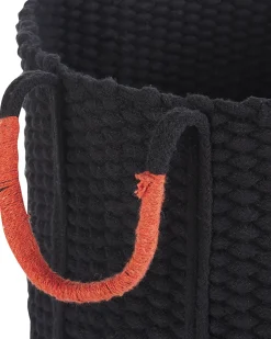 Beliani Puuvillakori Musta 37 Cm Mannar Online