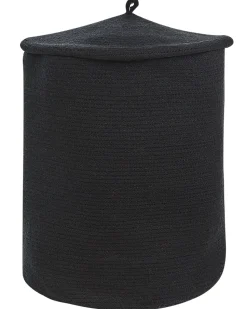 Beliani Puuvillakori Musta 44 Cm Silopi Clearance