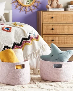 Beliani Puuvillakori Pastellipinkki 30 Cm 2 Kpl Chiniot Flash Sale