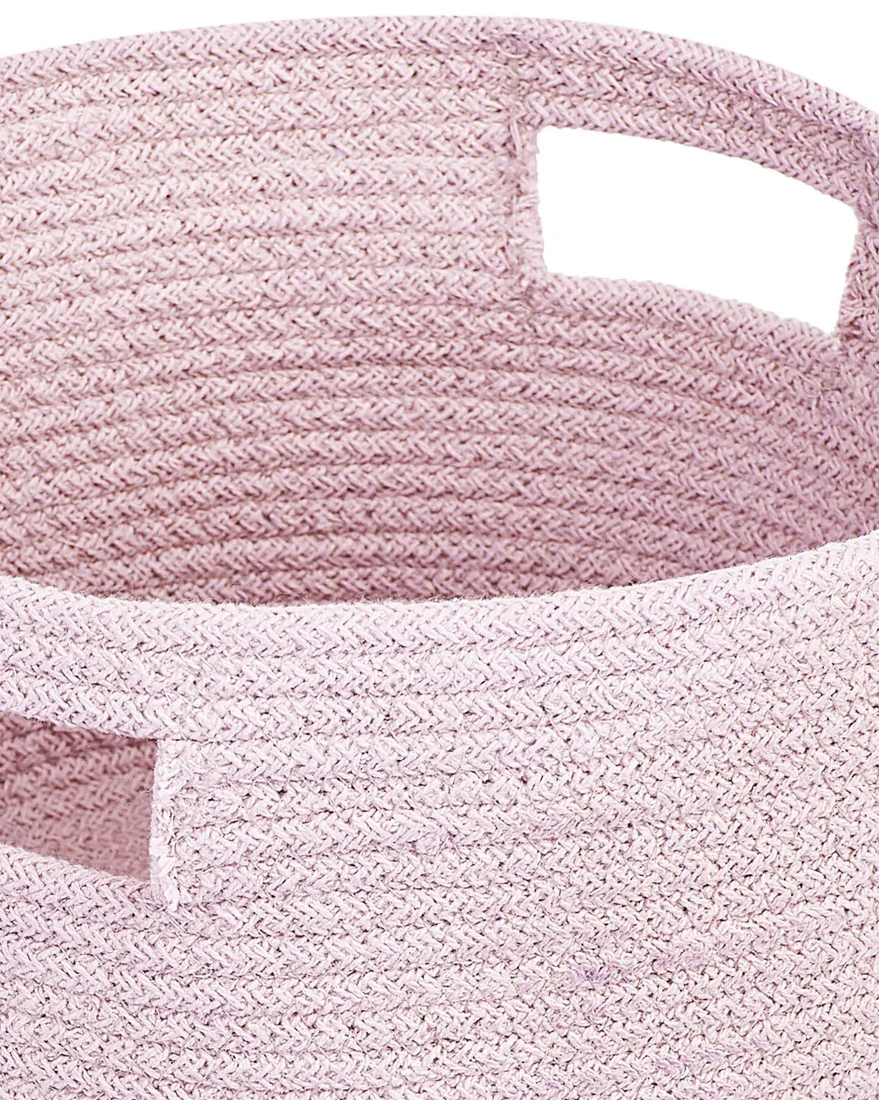 Beliani Puuvillakori Pastellipinkki 30 Cm 2 Kpl Chiniot Flash Sale