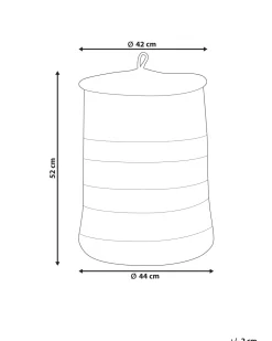 Beliani Puuvillakori Vaalea Beige 44 Cm Silopi Discount