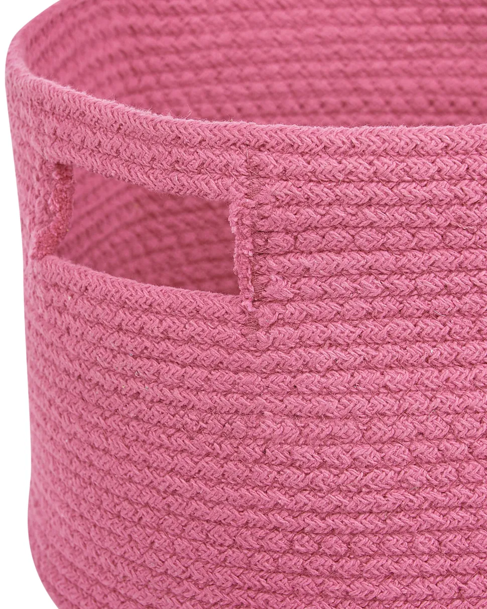 Beliani Puuvillakori Vaaleanpunainen 30 Cm 2 Kpl Chiniot Sale