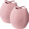 Beliani Puuvillakori Vaaleanpunainen 30 Cm 2 Kpl Panjgur Sale