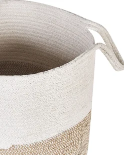 Beliani Puuvillakori Valkoinen/Beige 2 Kpl Pazha Online