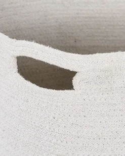 Beliani Puuvillakori Valkoinen/Beige 2 Kpl Kahan Discount