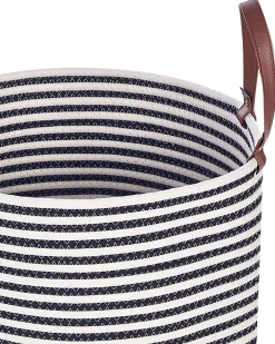 Beliani Puuvillakori Valkoinen/Musta 39 Cm Ichka Shop