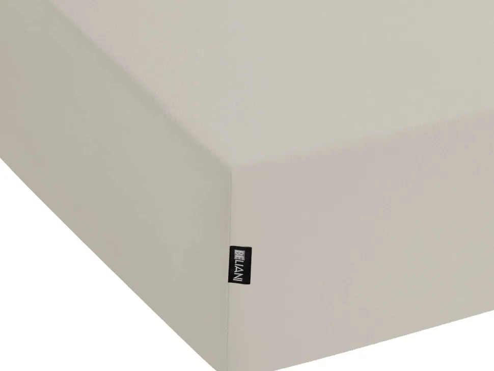 Beliani Puuvillalakana Muotoonommeltu Ruskeanharmaa 90 X 200 Cm Janbu Flash Sale