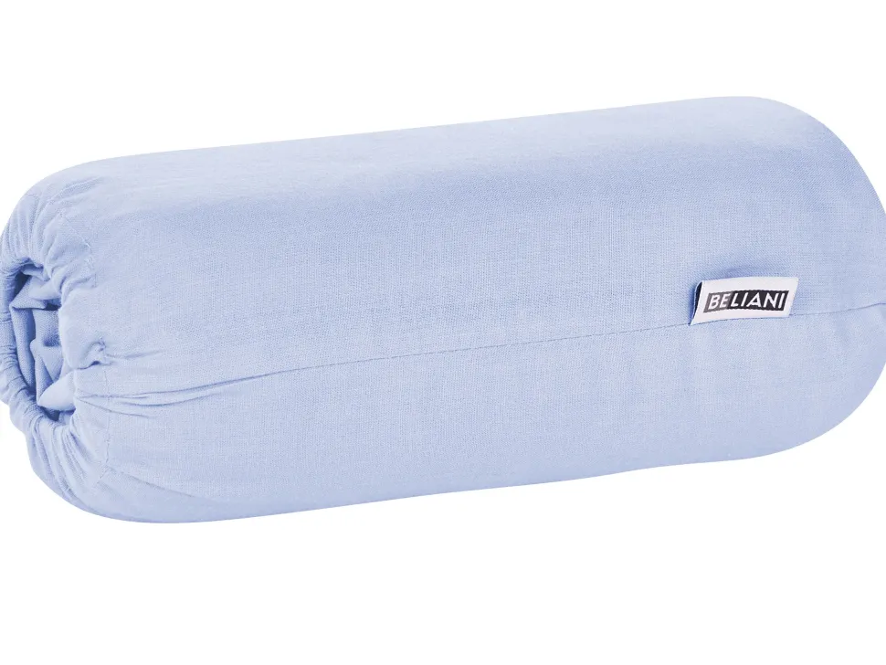 Beliani Puuvillalakana Muotoonommeltu Sininen 90 X 200 Cm Janbu Discount