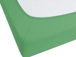 Beliani Puuvillalakana Muotoonommeltu Vihrea 90 X 200 Cm Janbu Hot