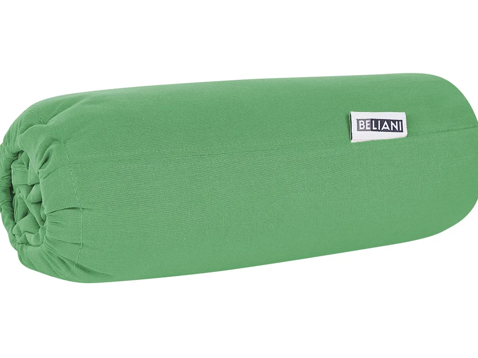 Beliani Puuvillalakana Muotoonommeltu Vihrea 90 X 200 Cm Janbu Hot