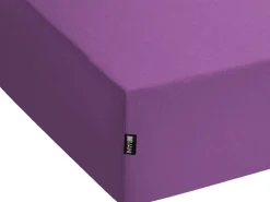 Beliani Puuvillalakana Muotoonommeltu Purppura 200 X 200 Cm Janbu Cheap